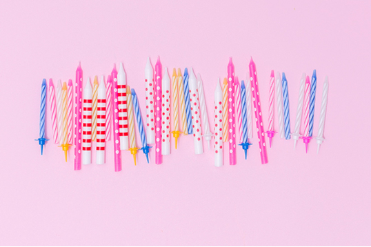 mega gold number birthday candle